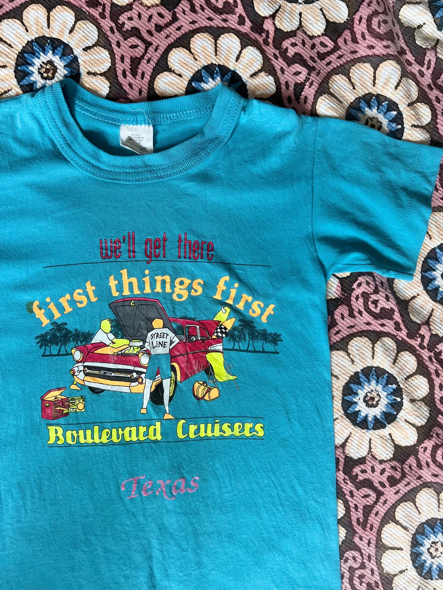 1980s Boulevard Cruisers Texas babydoll tee XS