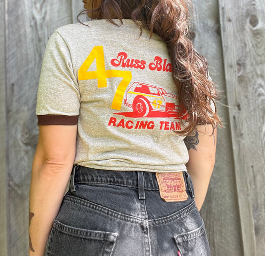 1970s Russ Blake’s racing team ringer tee M