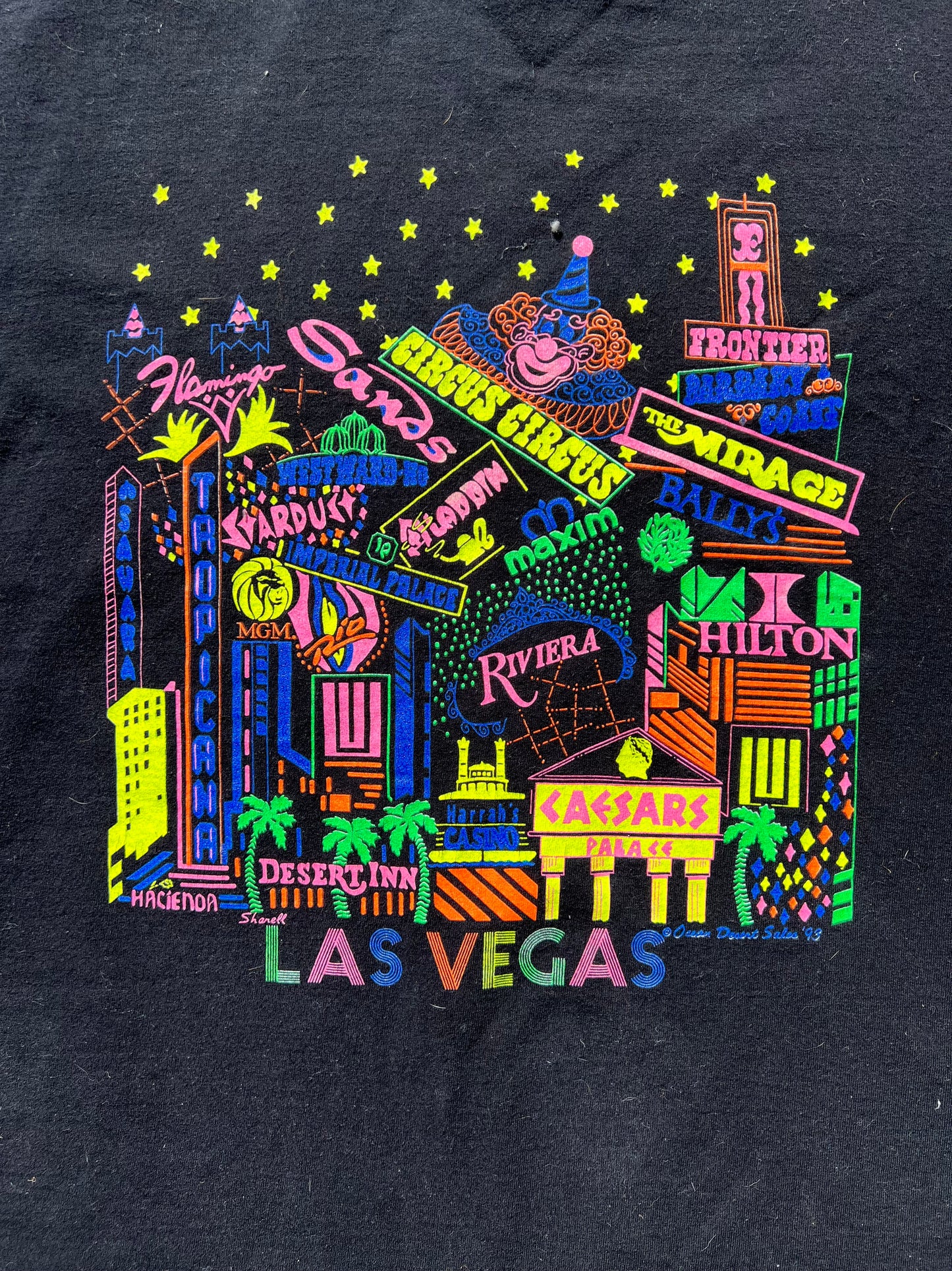 1990s Las Vegas souvenir tee black XL