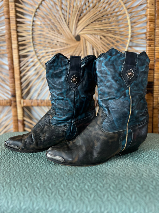 Zodiac two tone western boots 8