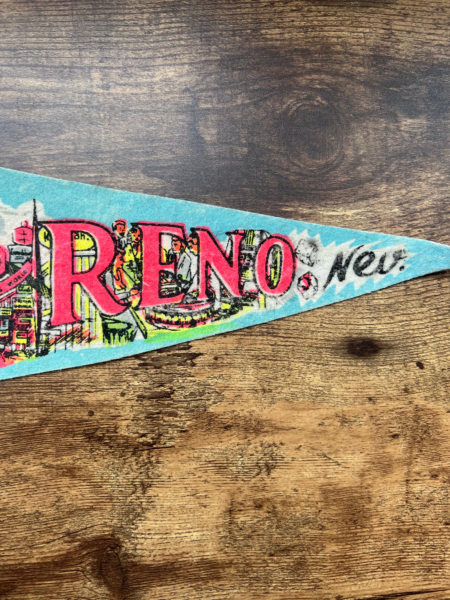 Reno, NV souvenir pennant flag 12”