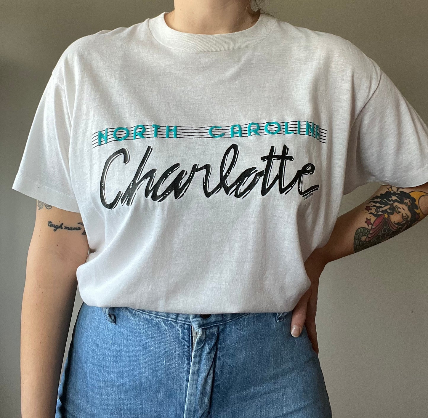 1980s Charlotte North Caroline souvenir tee L