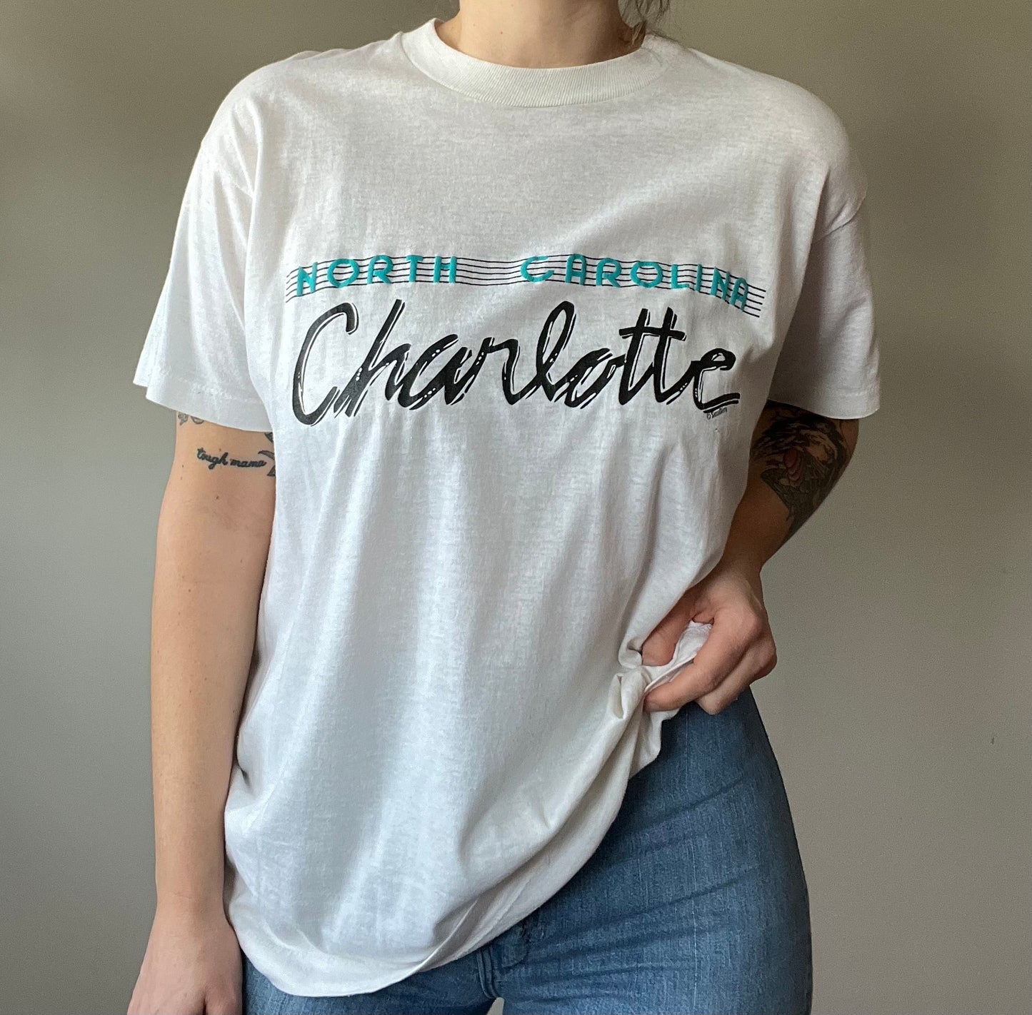 1980s Charlotte North Caroline souvenir tee L