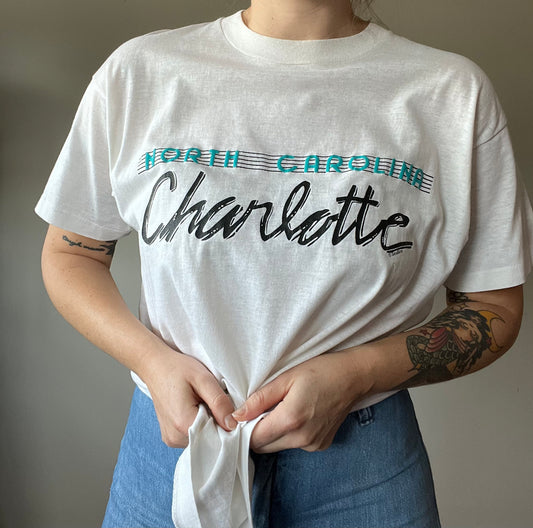 1980s Charlotte North Caroline souvenir tee L